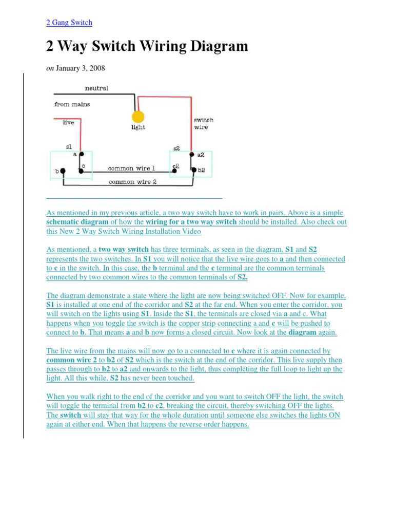 2 gang switch wiring diagram 2 lights 2 gang switch wiring diagram 2 lights