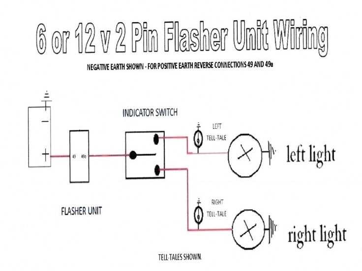 2 pin flasher relay circuit diagram