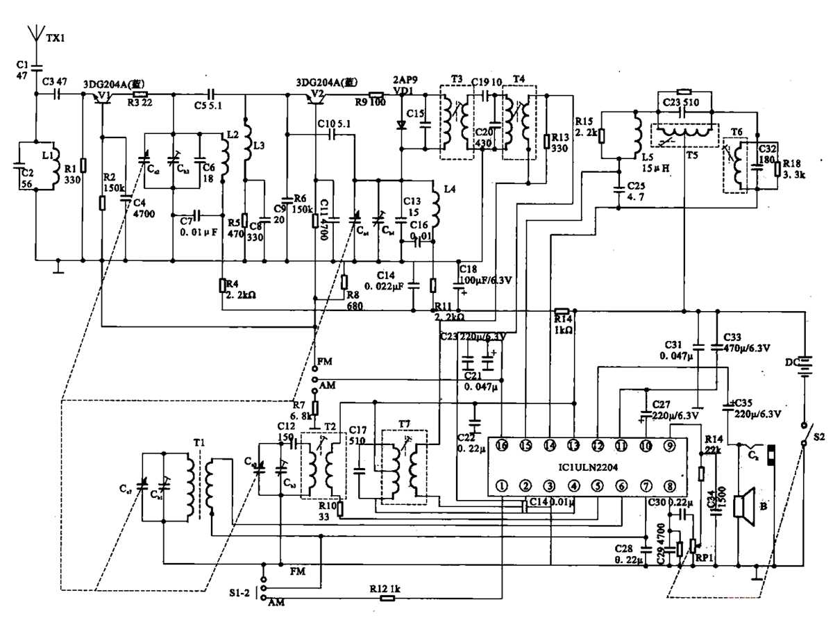 2 way radio circuit diagram