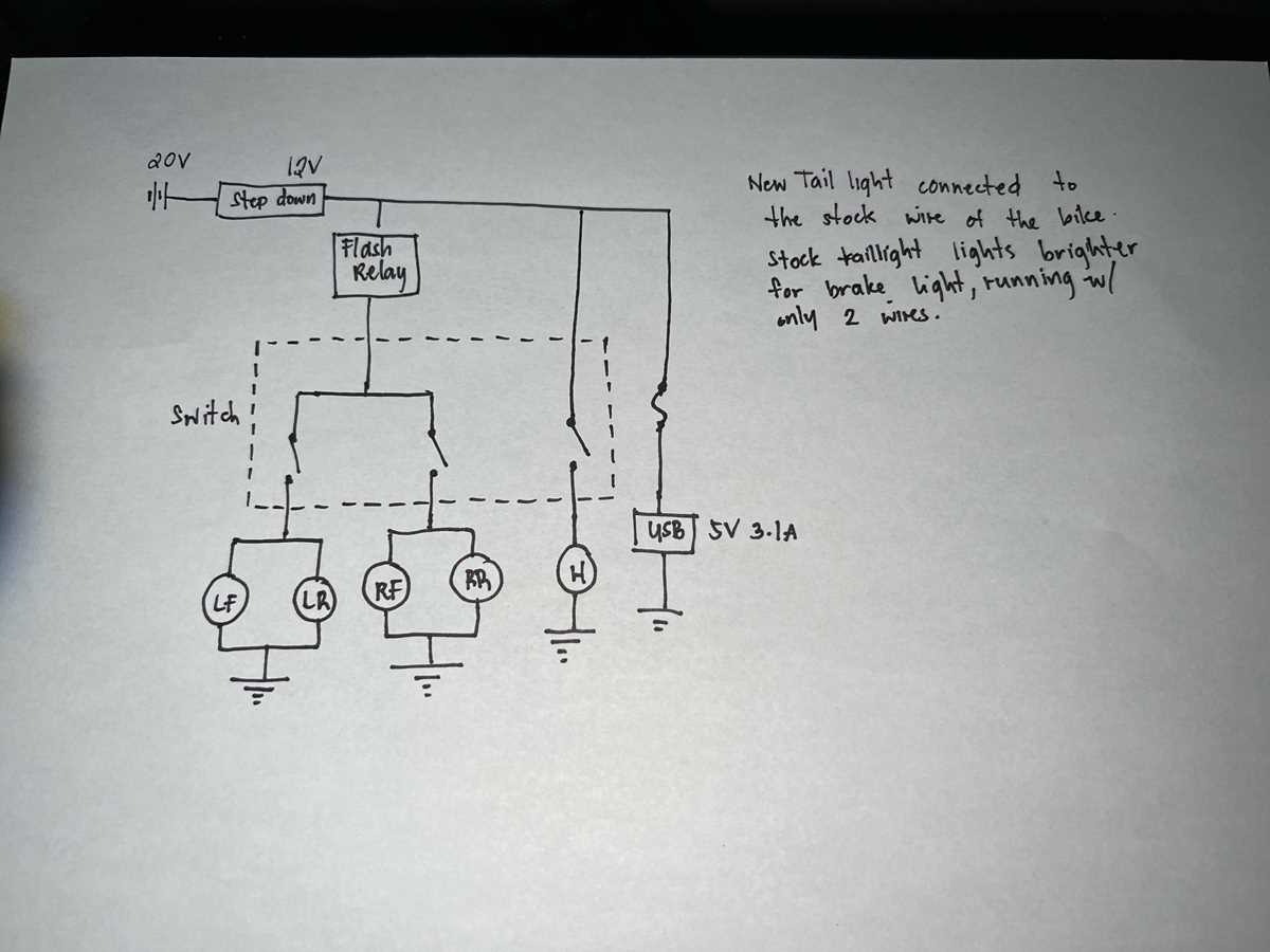 2 wire tail light wiring diagram