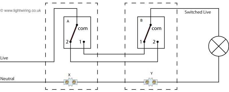 2 way switch schematic diagram