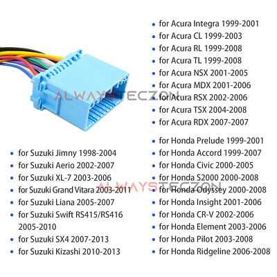 2000 honda civic car stereo radio wiring diagram