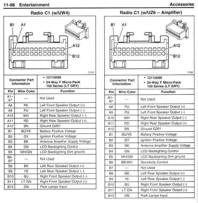 2000 chevy tracker radio wiring diagram