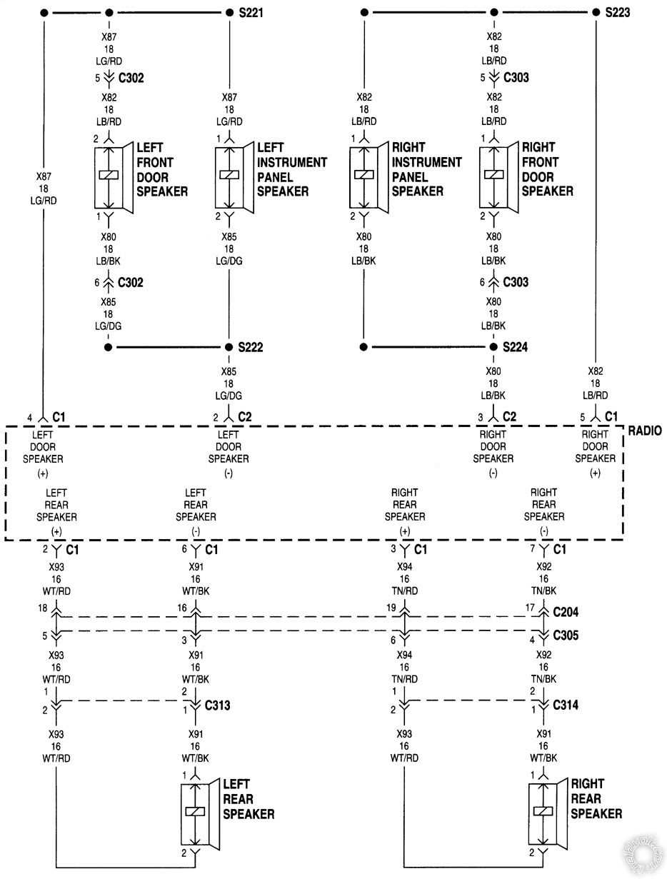 2000 dodge ram 1500 radio wiring diagram