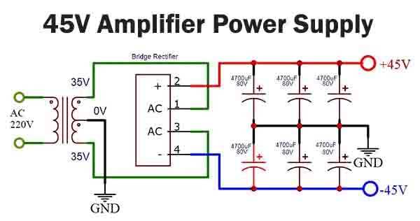 2000w power amplifier circuit diagram