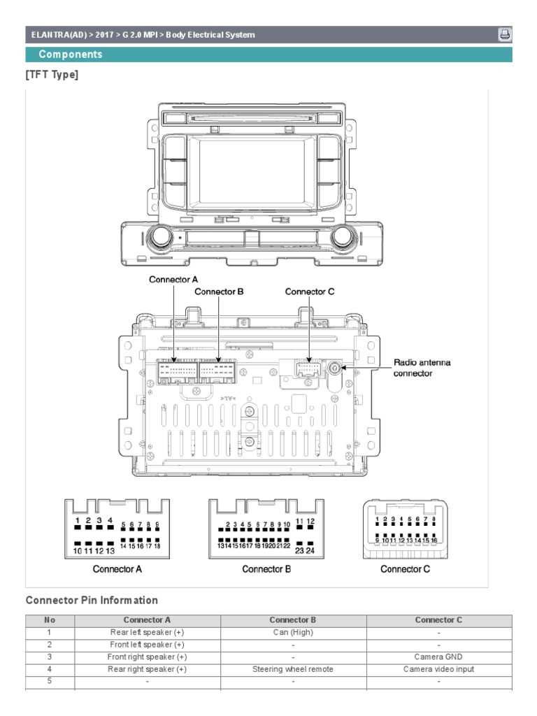2001 hyundai elantra radio wiring diagram