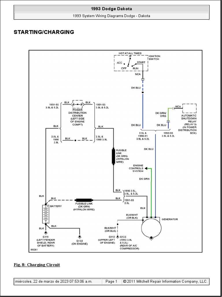 2001 dodge dakota fuel pump wiring diagram