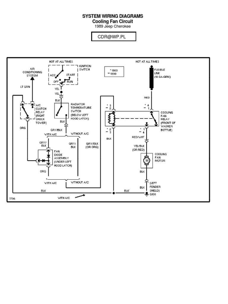 2001 jeep cherokee headlight wiring diagram