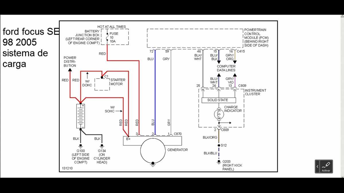 2002 ford focus alternator wiring diagram 2002 ford focus alternator wiring diagram