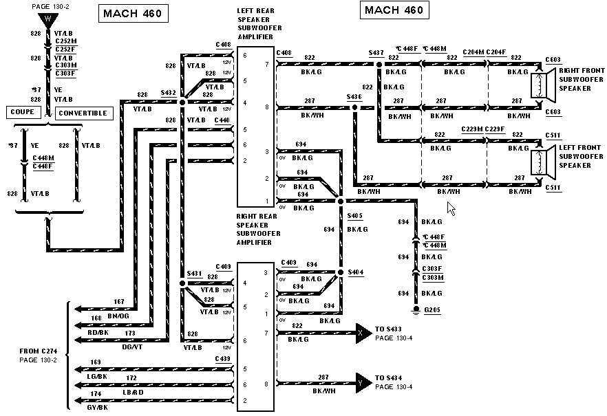 2002 mustang gt mach audio system wiring diagram