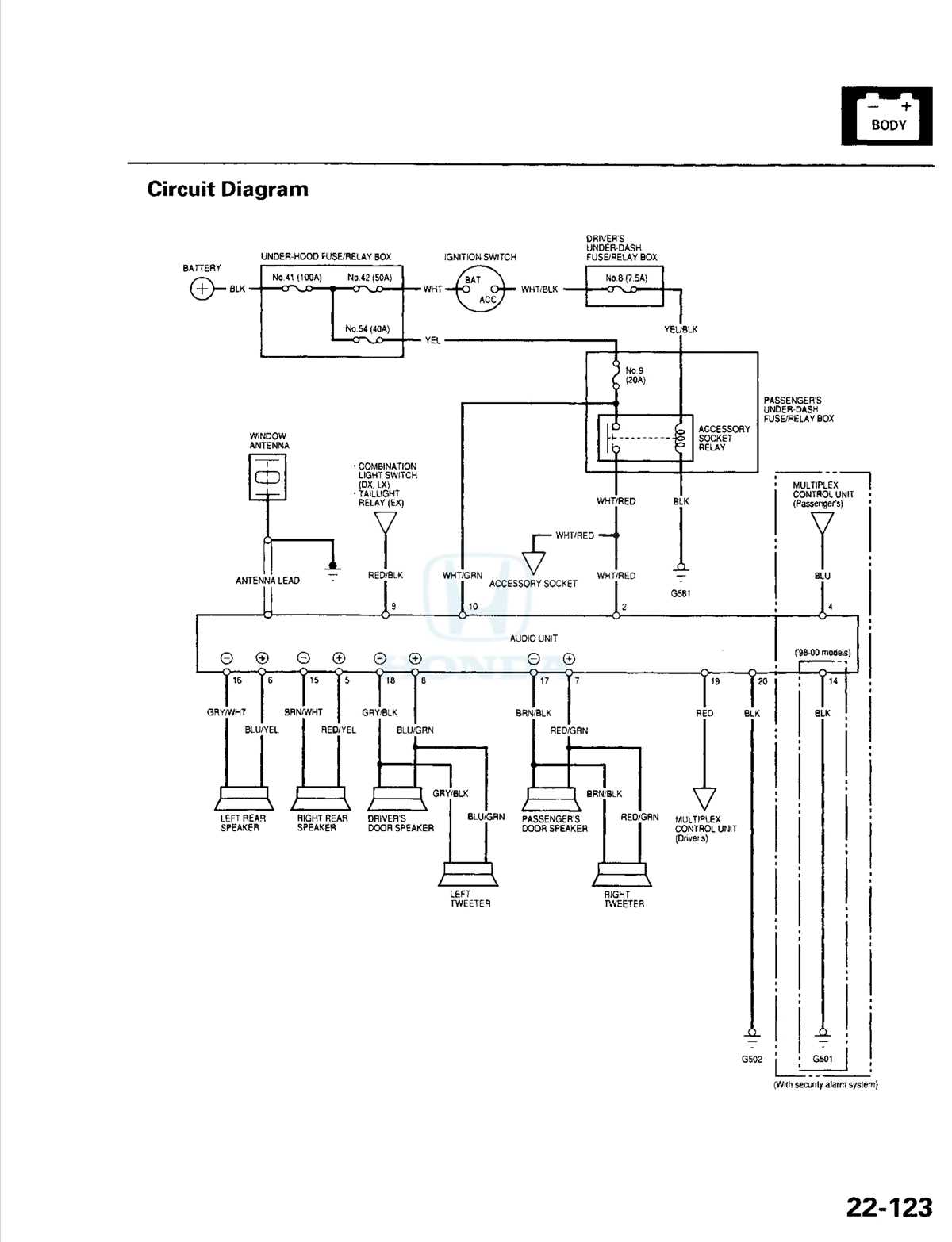 2003 honda accord stereo wiring diagram