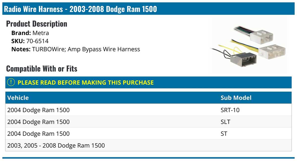 2004 dodge ram stereo wiring diagram