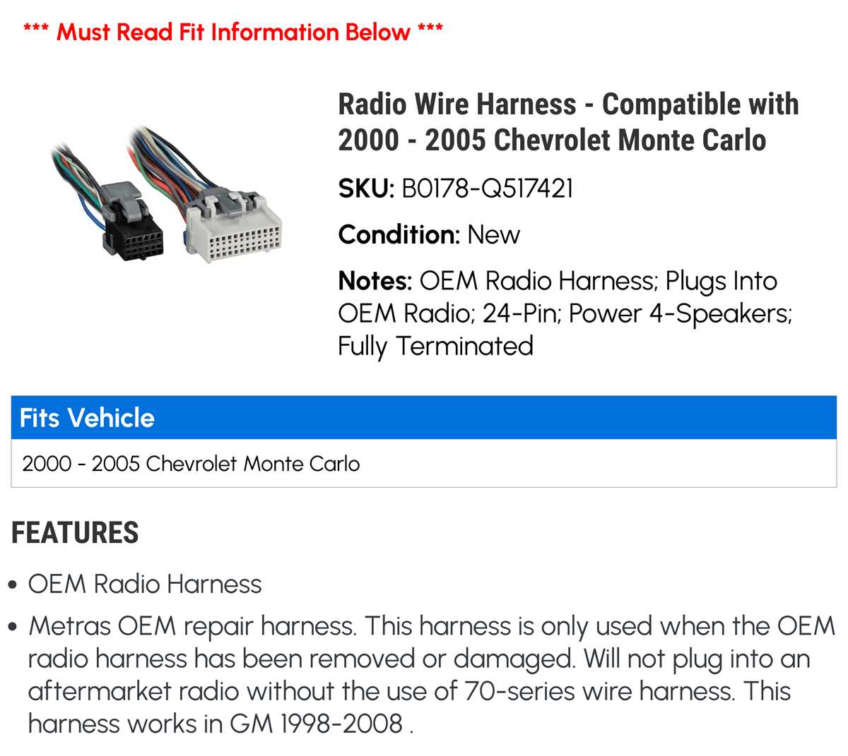 2004 monte carlo wiring diagram