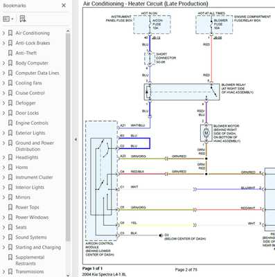 2004 kia spectra radio wiring diagram