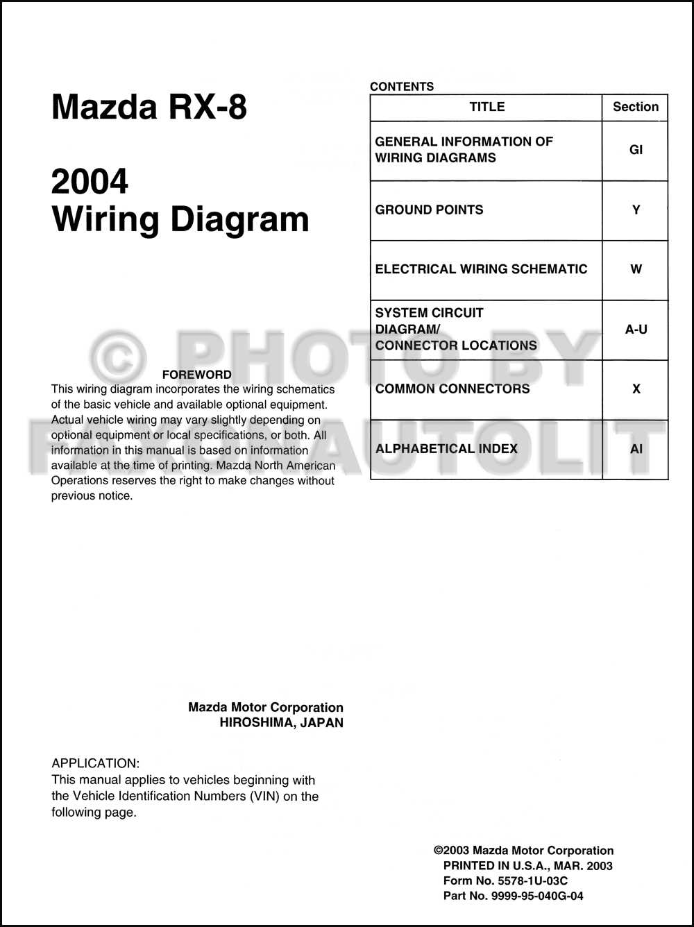 2004 mazda rx8 radio wiring diagram