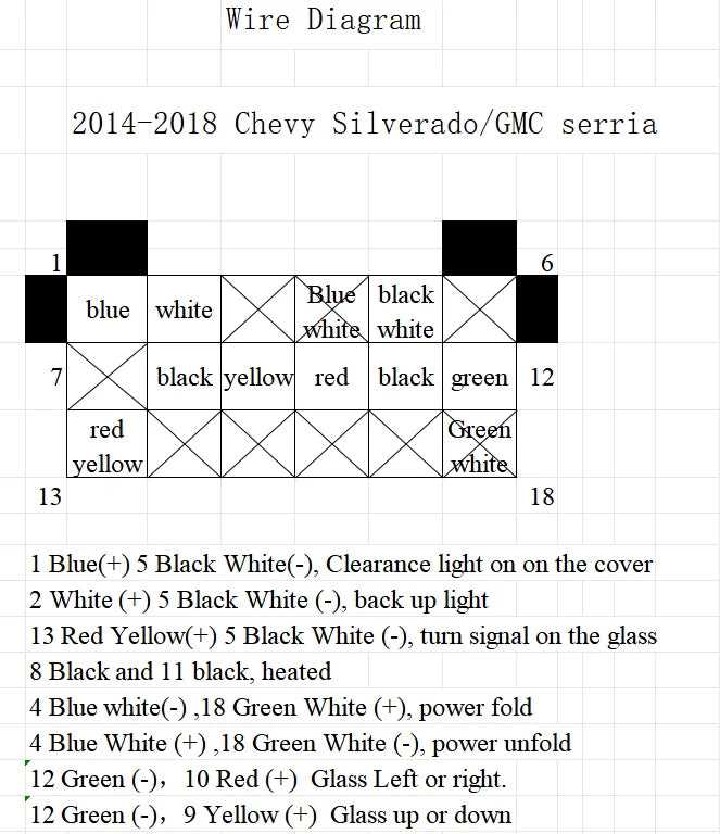 2004 silverado mirror wiring diagram
