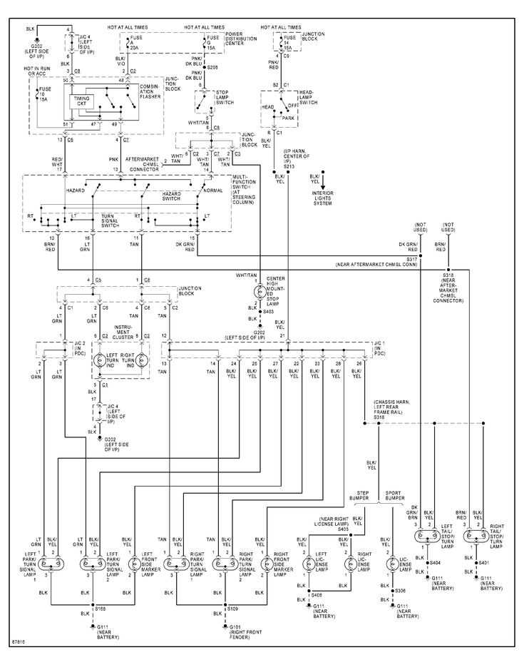 2005 dodge dakota stereo wiring diagram