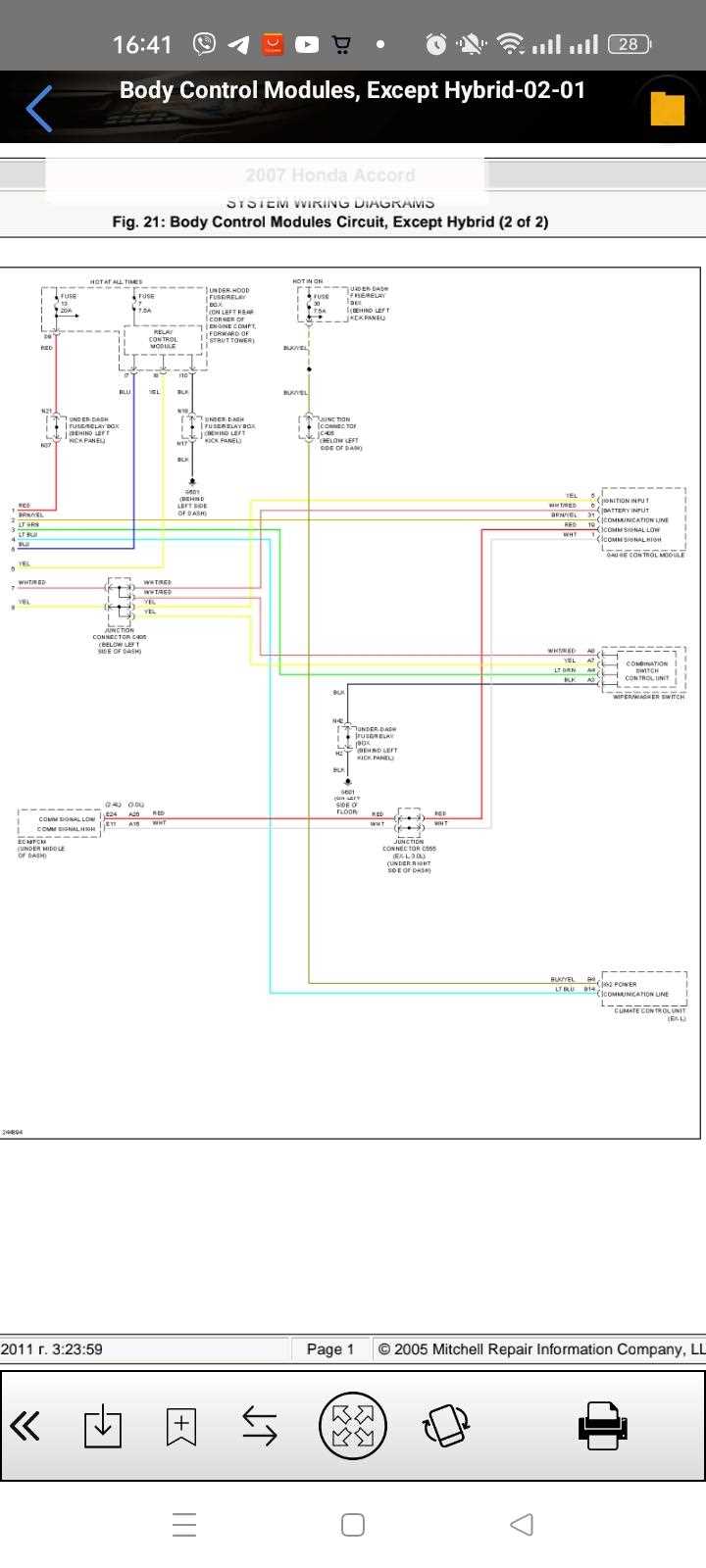 2005 honda accord wiring diagram