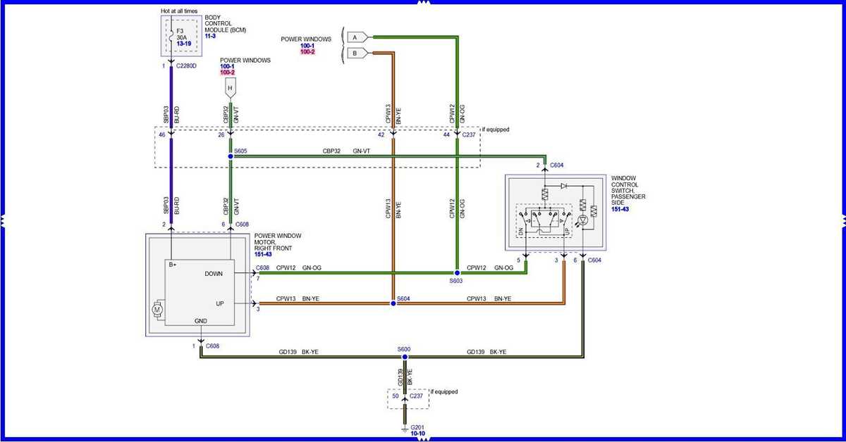 2005 f150 power window wiring diagram