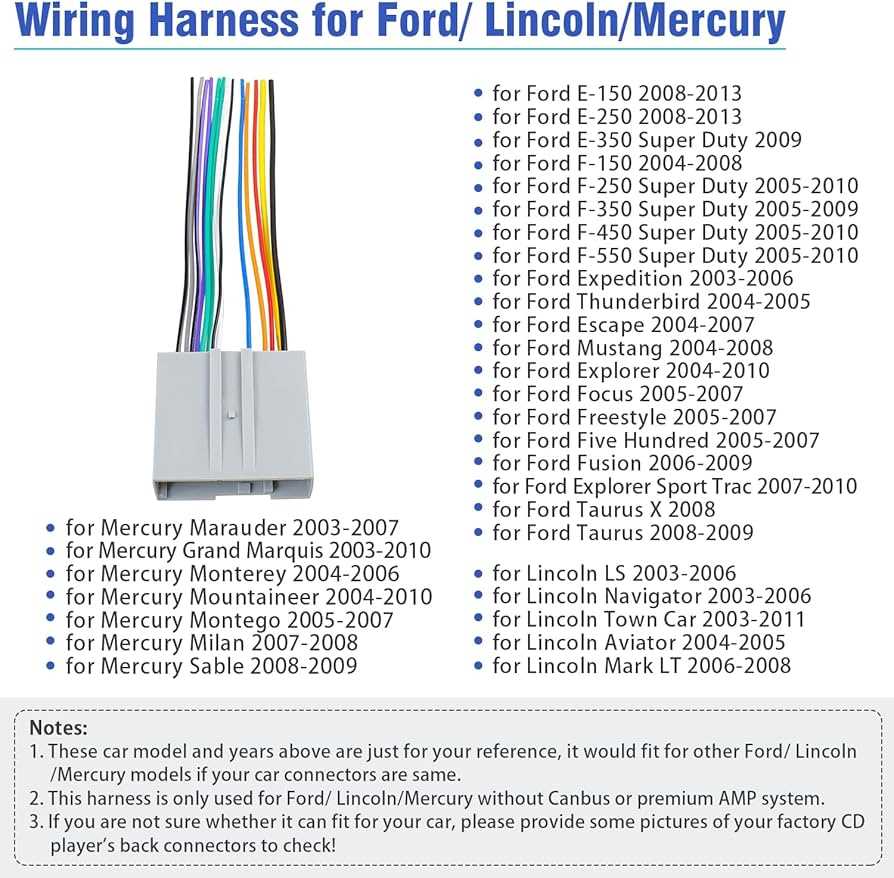 2005 mustang radio wiring harness diagram