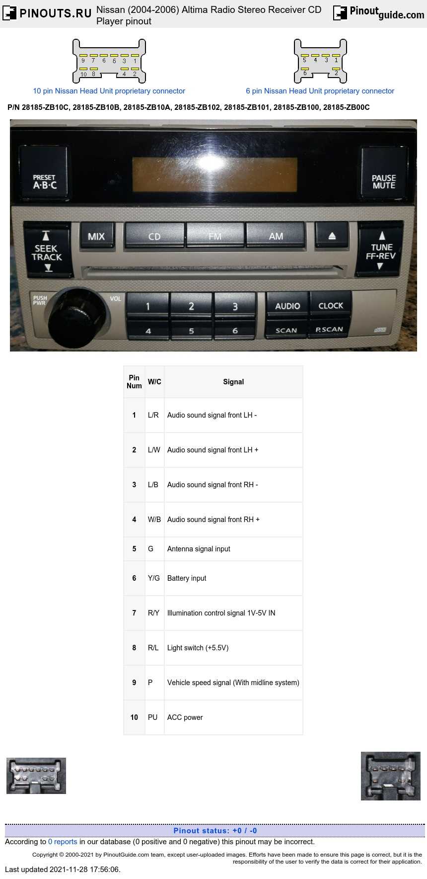 2006 nissan altima radio wiring diagram