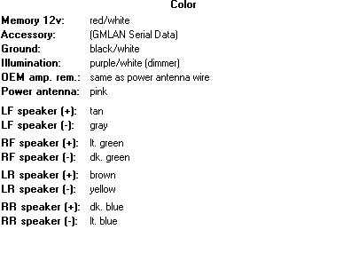 2007 chevy impala stereo wiring diagram