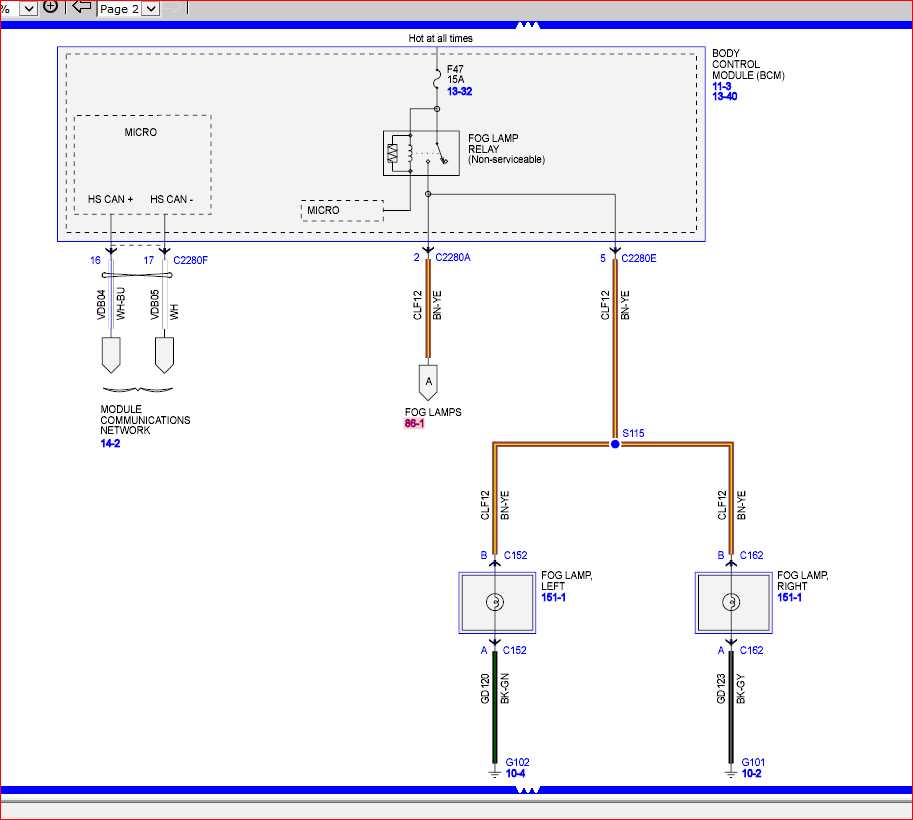 2007 ford f150 headlight wiring diagram