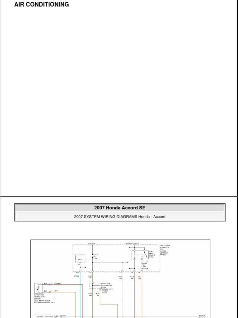 2007 honda odyssey ac wiring diagram