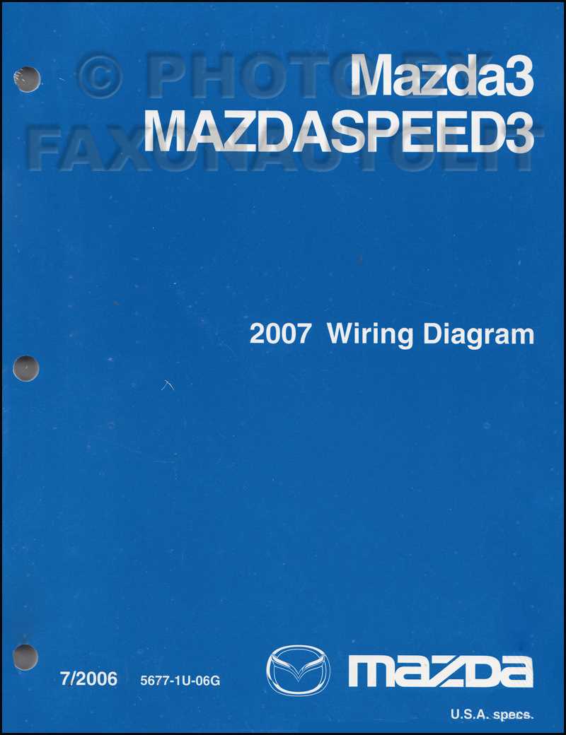 2007 mazda 3 wiring diagram