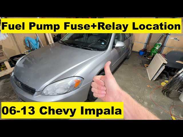 2007 chevy impala fuel pump wiring diagram