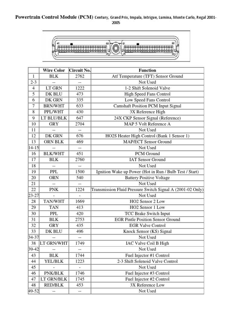2007 chevy impala fuel pump wiring diagram