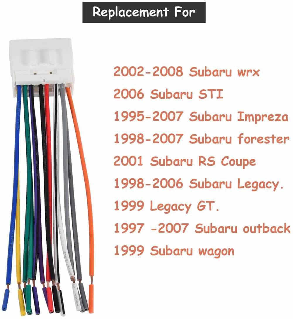 2007 subaru outback radio wiring diagram