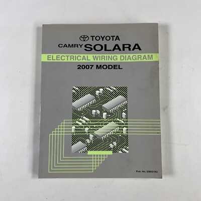 2007 toyota camry electrical wiring diagram