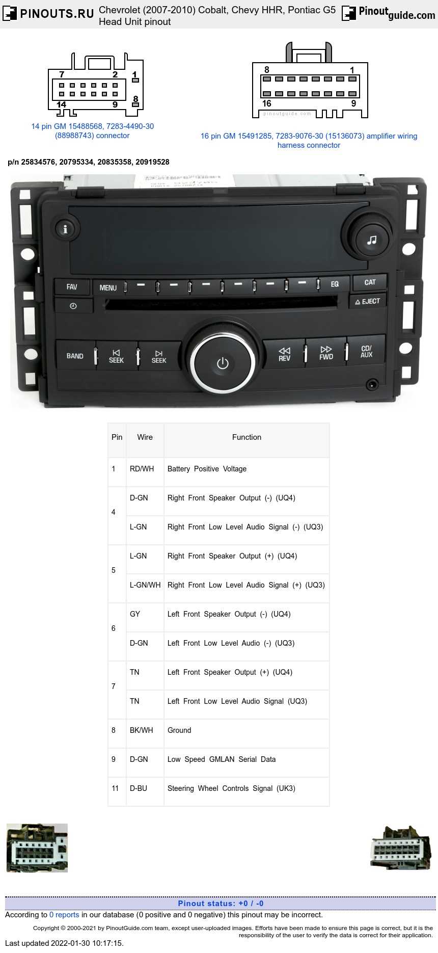 2008 hhr radio wiring diagram