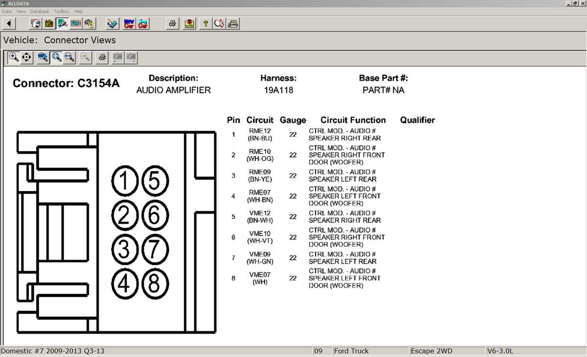 2010 ford focus radio wiring diagram