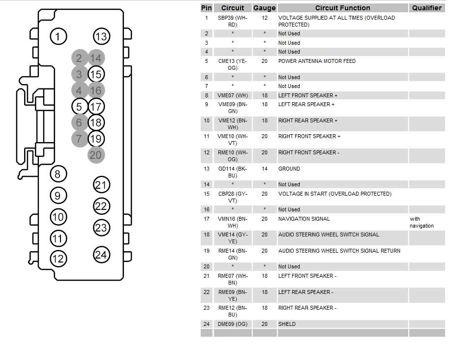 2010 lincoln mkz radio wiring diagram