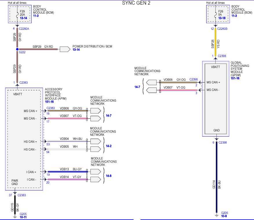 2013 ford fusion radio wiring diagram
