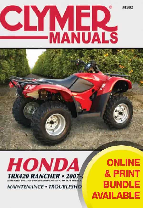 2013 honda rancher 420 wiring diagram
