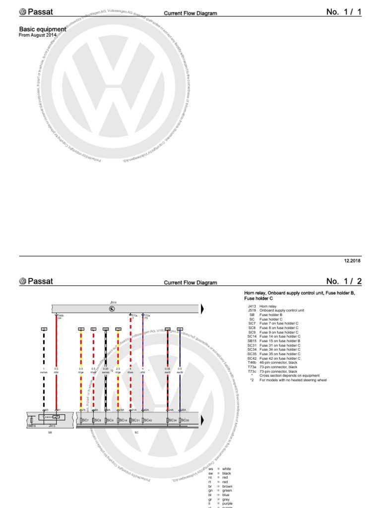 2013 vw passat wiring diagram