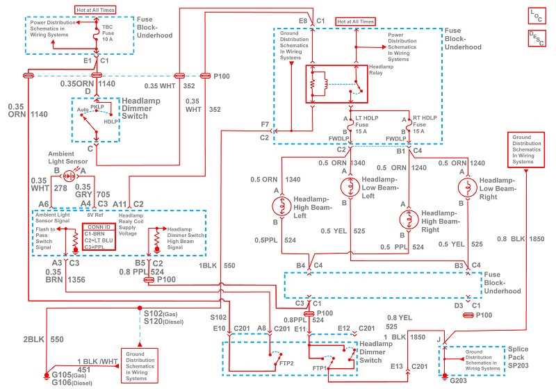 2014 chevy silverado headlight wiring diagram