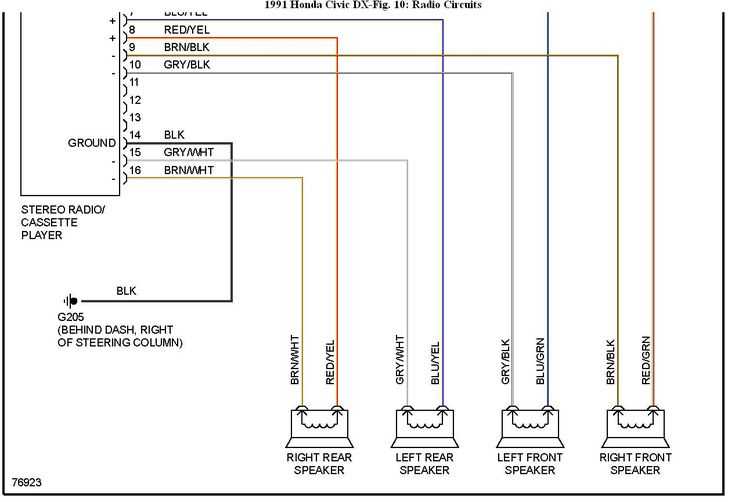 2017 honda civic stereo wiring diagram