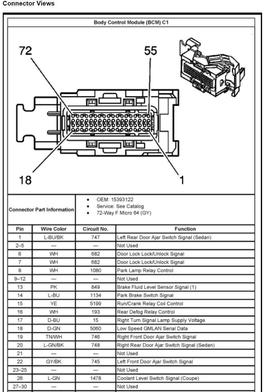 2018 silverado bcm wiring diagram