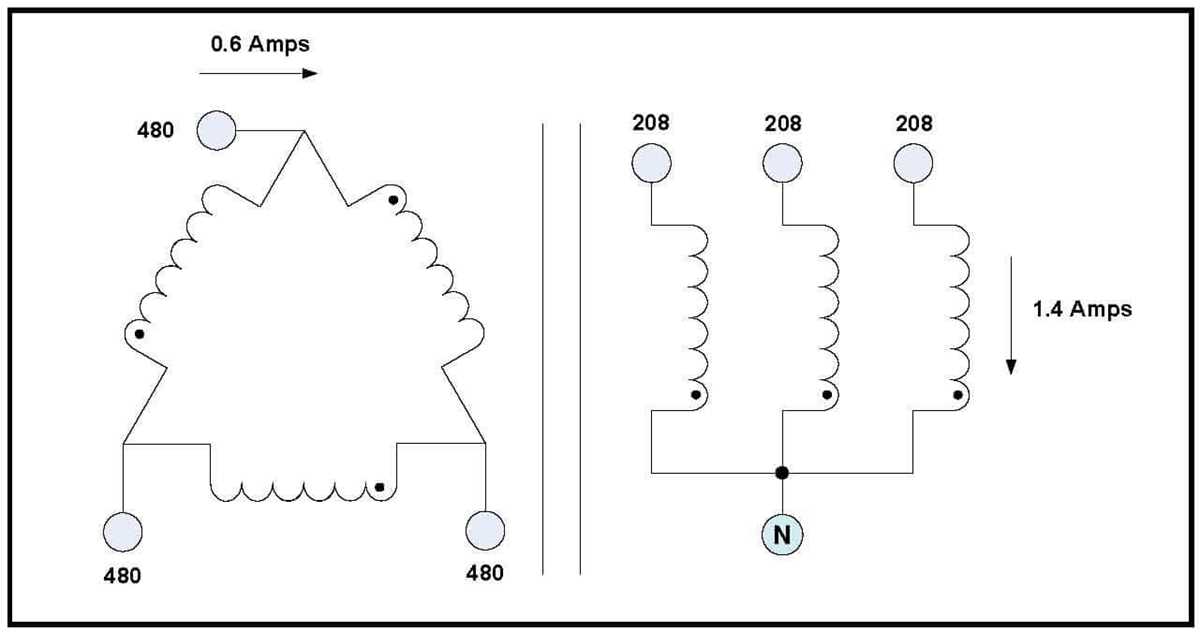 208v to 480v step up transformer wiring diagram