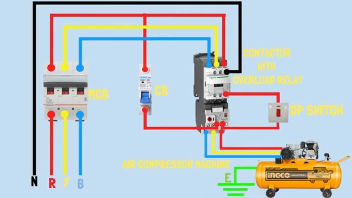 230 volt air compressor wiring diagram