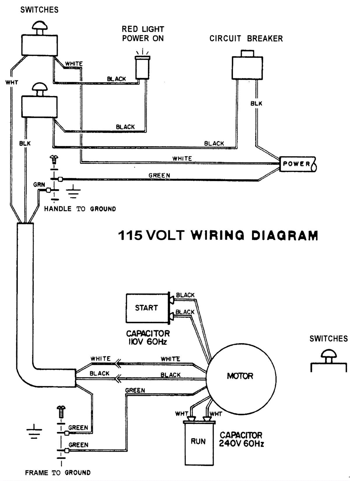 115/230 volt motor wiring diagram