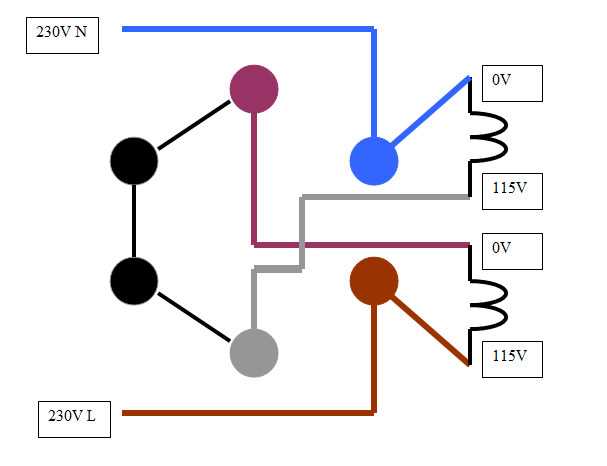 115/230 volt motor wiring diagram