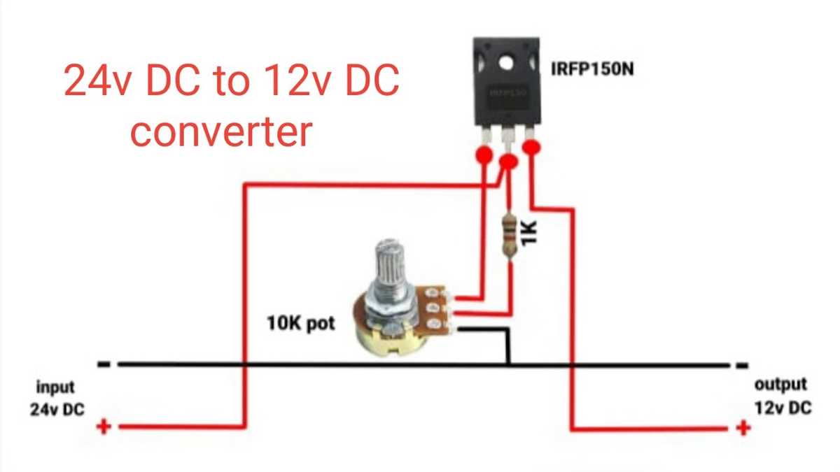 24 volt dc to 12 volt dc converter circuit diagram
