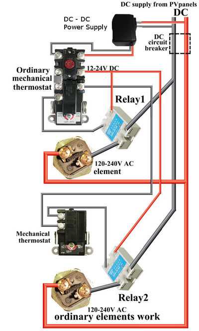 240 volt 240v water heater wiring diagram