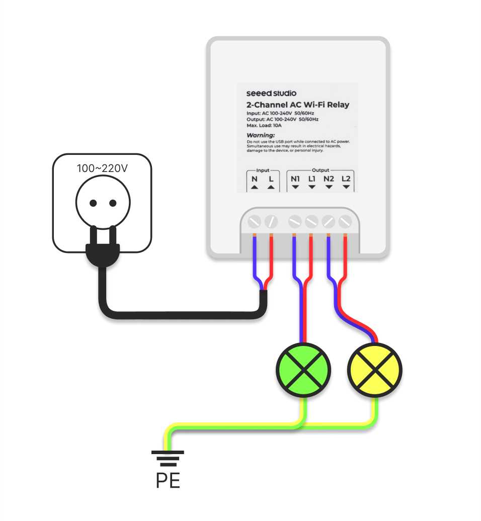 240v ac relay wiring diagram