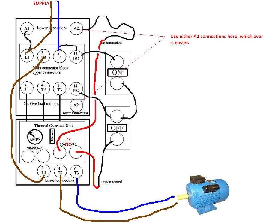 240v motor starter wiring diagram